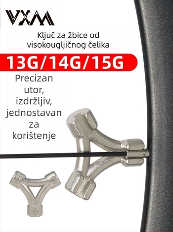 VXM ključ za napinjanje šipki kotača – trokutasti alat od karbonskog čelika, za brdske bicikle