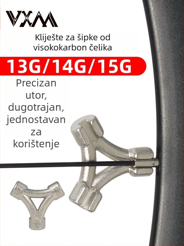 VXM ključ za napinjanje šipki kotača – trokutasti alat od karbonskog čelika, za brdske bicikle