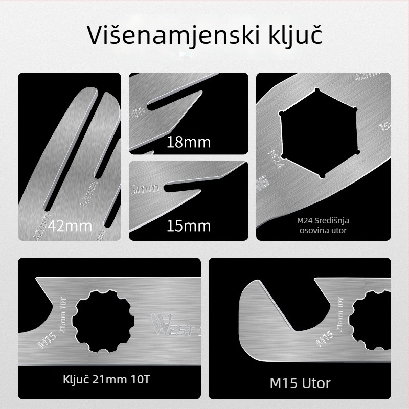 West Rider bicikl Višenamjenski alat za poravnavanje diskova, pedale ključ i alat za popravak kočionog diska — čelik, prilagodljiva obrada, Brand: West Rider