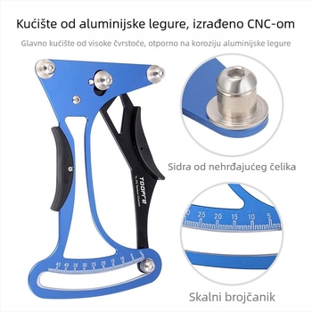 TOOPRE mjerač napetosti špica za bicikl, ključ za podešavanje napetosti žice i alat za poravnavanje felge za komplet kotača