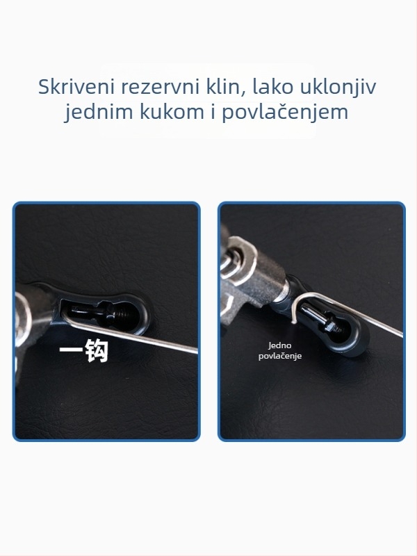 VXM alat za demontažu lanaca bicikla – lančani alat od čelika, s kukom i šiljkom