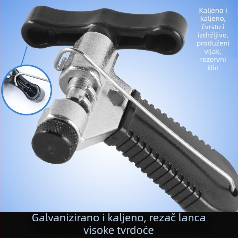 VXM alat za demontažu lanaca bicikla – lančani alat od čelika, s kukom i šiljkom