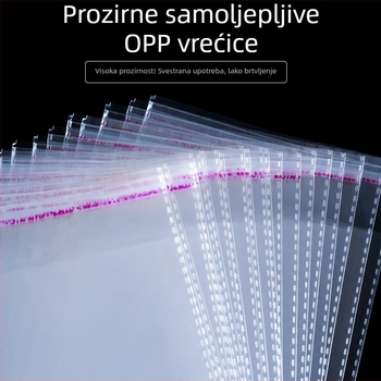 OPP vrećica 13x22 cm prozirna samoljepljiva vrećica za pakiranje