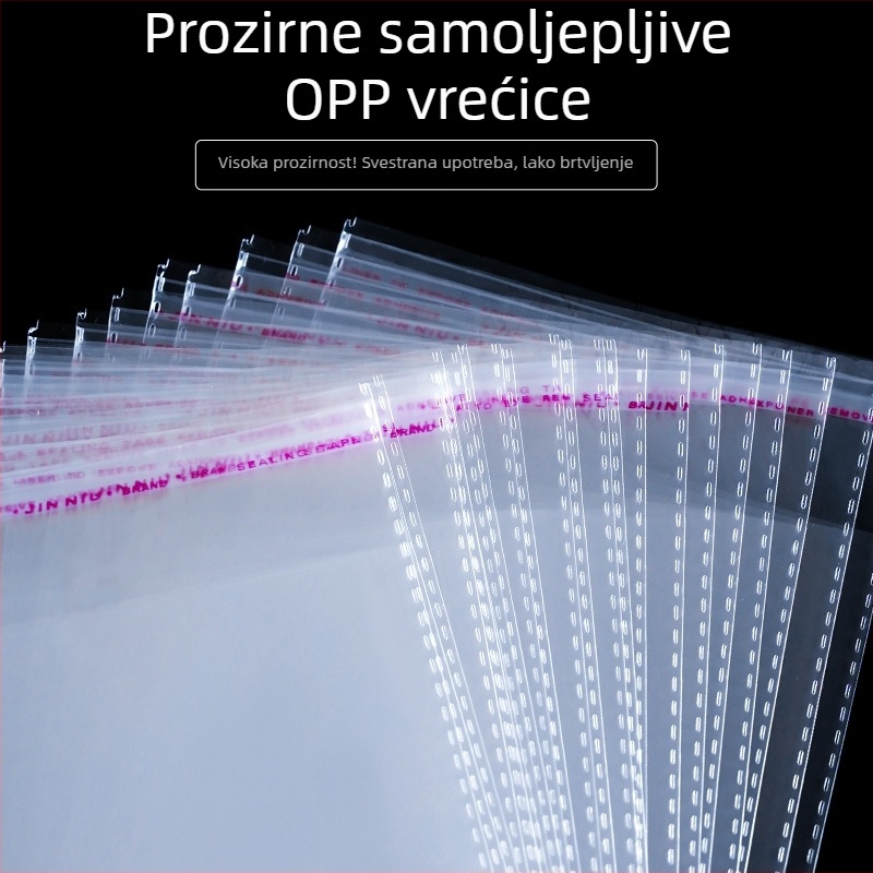 OPP vrećica 13x22 cm prozirna samoljepljiva vrećica za pakiranje