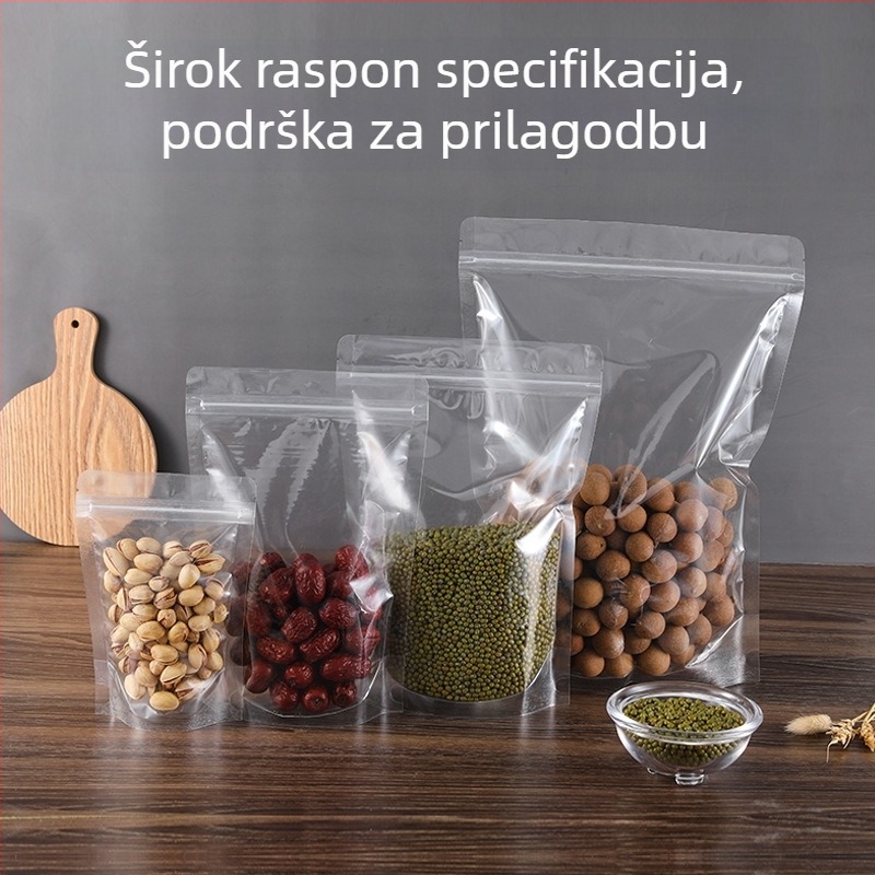Samozačuvavajuće ZipLock vrećice za hranu, za suho voće i žitarice, pakiranje 100 kom