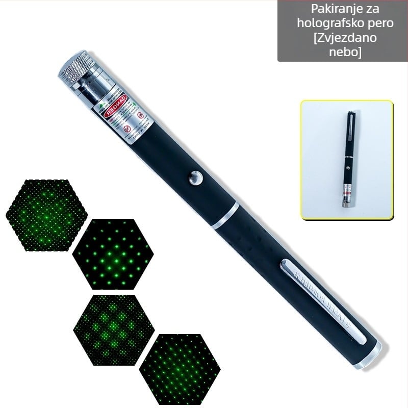 Hongguang Aluminijsko Laser Pero, AA Baterija, Ispis loga dostupan