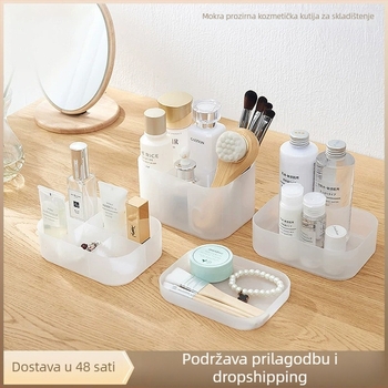 Desktop kutija za pohranu s pregradama, od PP plastike, 100% novi materijal, za kozmetiku, njegu kože i nakit, model 70422-70438