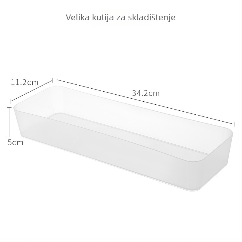 Desktop kutija za pohranu s pregradama, od PP plastike, 100% novi materijal, za kozmetiku, njegu kože i nakit, model 70422-70438