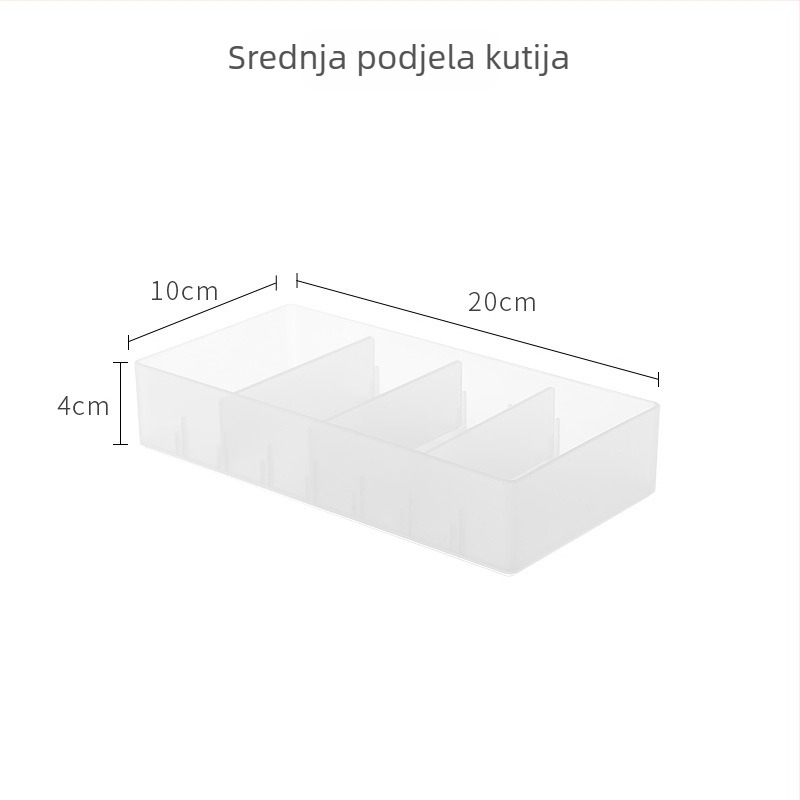 Desktop kutija za pohranu s pregradama, od PP plastike, 100% novi materijal, za kozmetiku, njegu kože i nakit, model 70422-70438