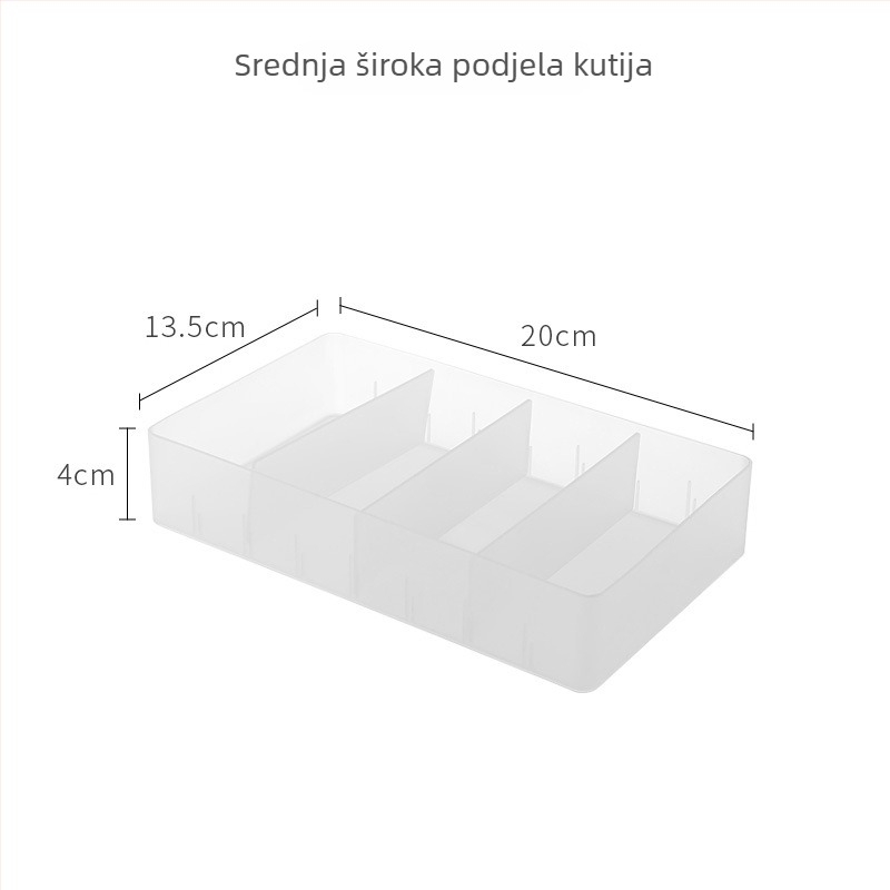 Desktop kutija za pohranu s pregradama, od PP plastike, 100% novi materijal, za kozmetiku, njegu kože i nakit, model 70422-70438
