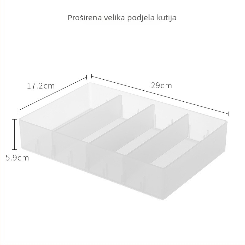 Desktop kutija za pohranu s pregradama, od PP plastike, 100% novi materijal, za kozmetiku, njegu kože i nakit, model 70422-70438