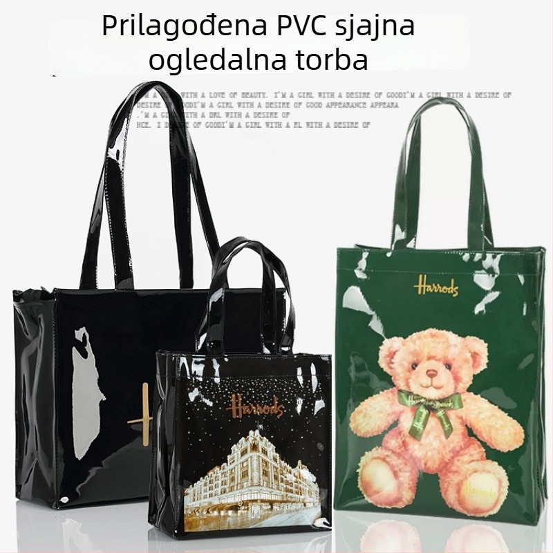 PVC tote torba, vodootporna, dvostruka debljina 80 Silk, univerzalna tote torba