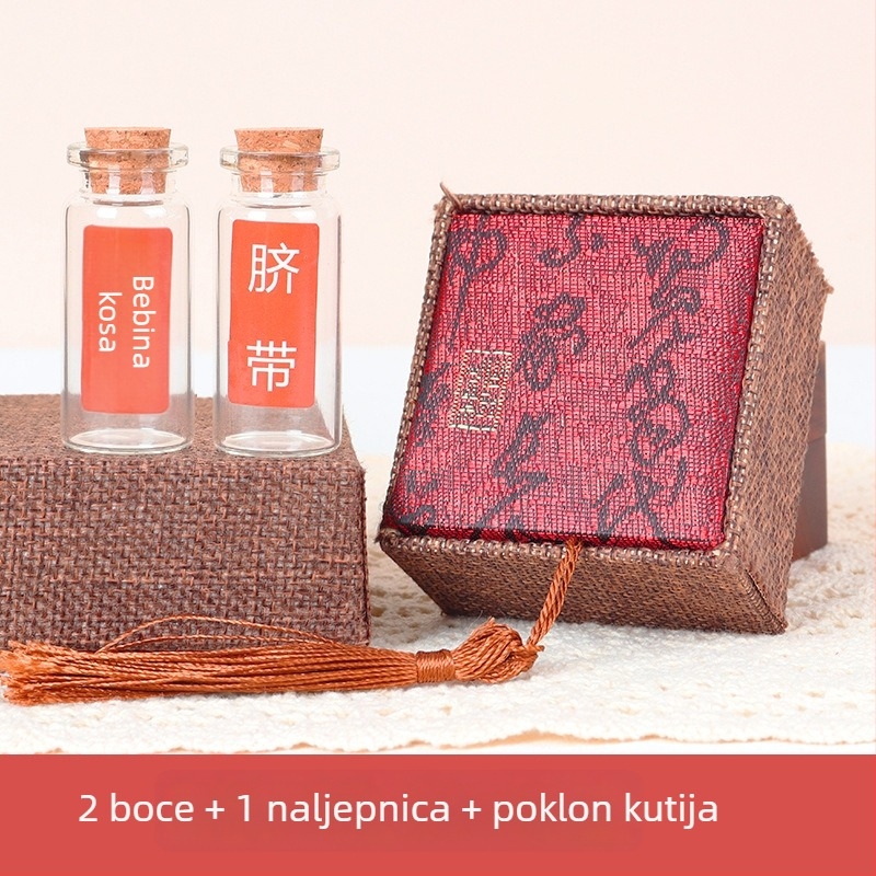 DIY kutija za uspomenu za bebe – staklena kutija za skupljanje vlasi ploda, pupčane vrpce i mliječnih zuba, za novorođenčad i djecu do 3 godine