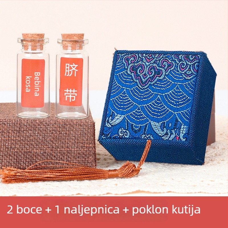DIY kutija za uspomenu za bebe – staklena kutija za skupljanje vlasi ploda, pupčane vrpce i mliječnih zuba, za novorođenčad i djecu do 3 godine