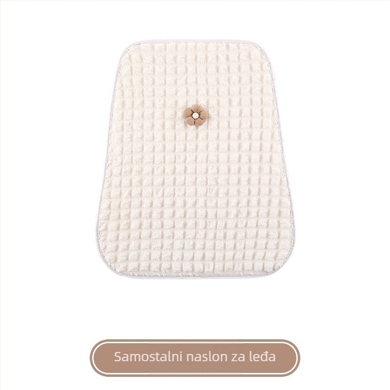 Auto jastučnica za sjedalo, univerzalna za četiri sezone, mekana površina, punjenje od sintetičkih vlakana, navlaka za stražnje sjedalo, u jednoj komadu