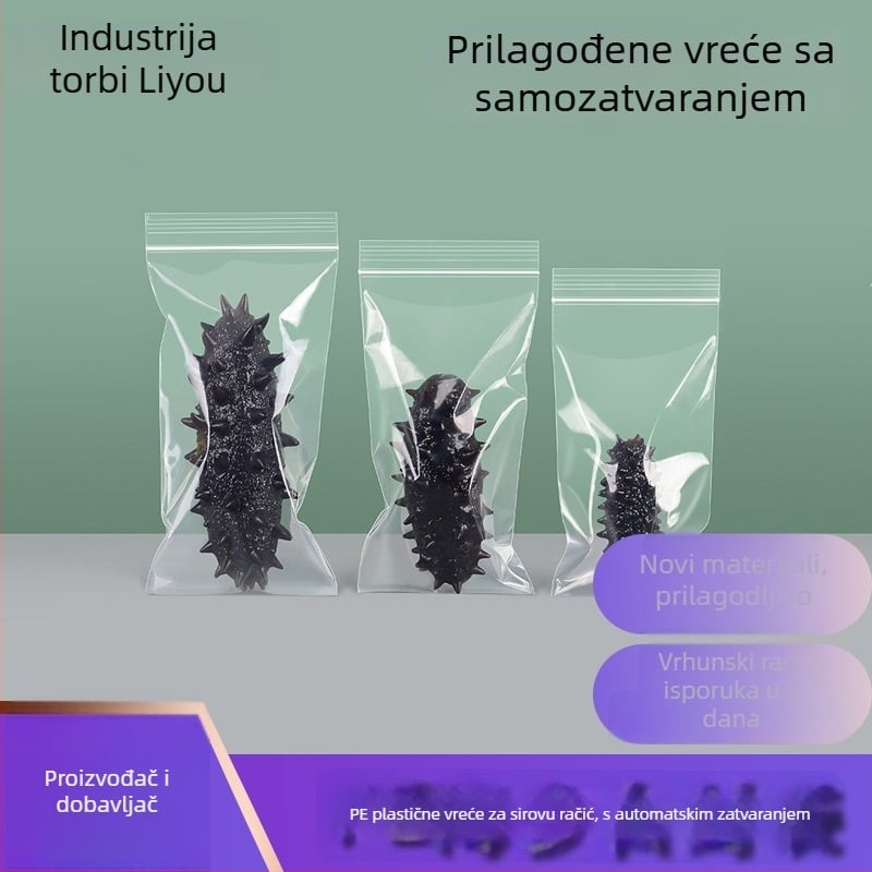 Prilagođena vrećica za pakiranje Sea Cucumber – kvadratni/pravokutni oblik, novi materijal, dvostruka debljina 12 silk, porijeklo Jinhua