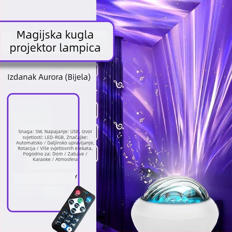 Projektor zvjezdane neba s ambientnim svjetlom, ABS kućište, model 333, napon ≤36V, 3C certifikat