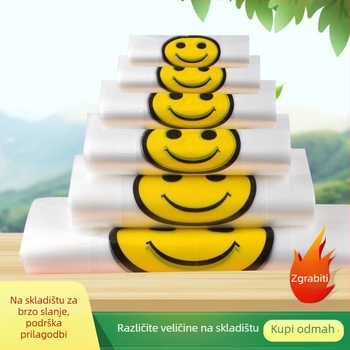 Torbe sa smajlijem – plastično pakiranje za nakit; Porijeklo: Anqing; Marka: Wen su; Dnevna proizvodnja: 10 tona.
