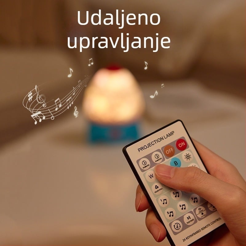 Raketnog oblika projekcijsko noćno svjetlo s projekcijom zvjezdanog neba, rotirajuće, USB punjivo (Model S03)