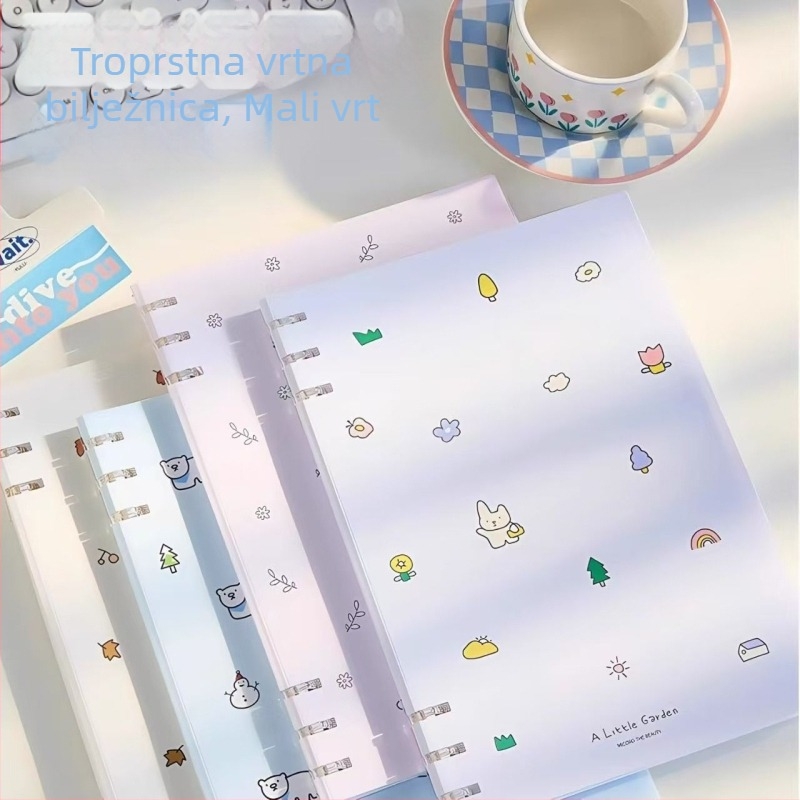 Wengu bilježnica s listovima za slobodan list, s tri prstena, PP omot, offset papir 78 g/m², 50–100 stranica