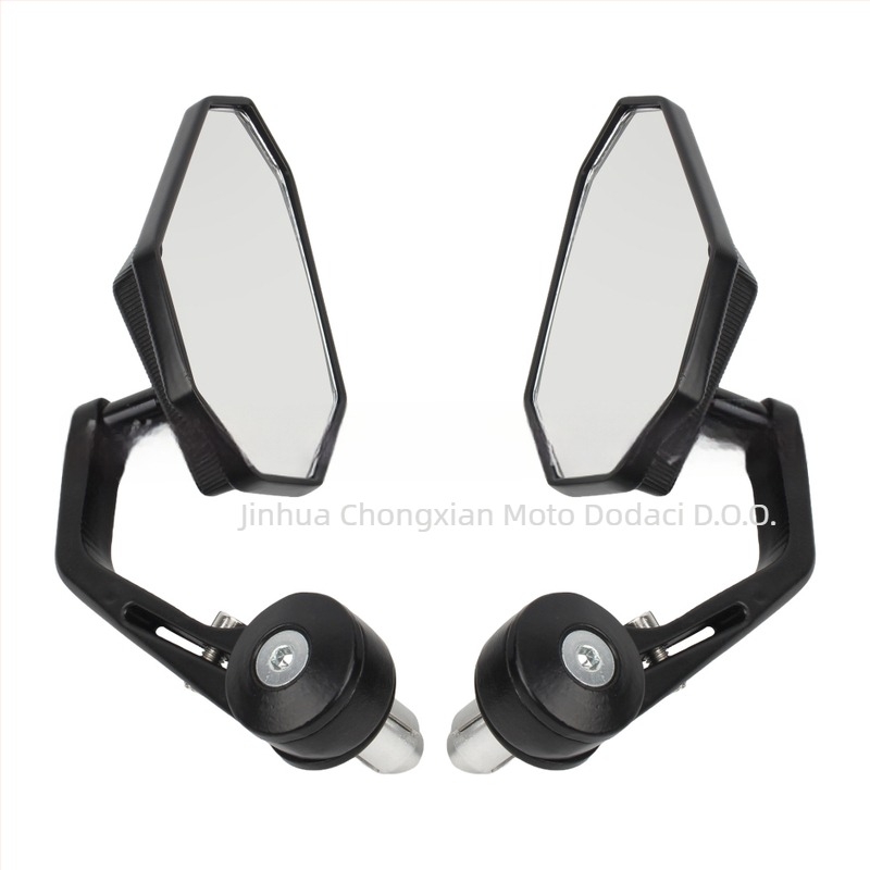 Motocikl stražnje ogledalo - RM112, kvadratno ogledalo, podesivi zakrivljeni štap, univerzalna kompatibilnost