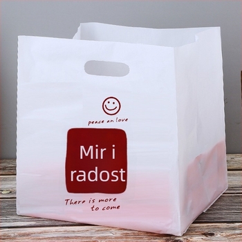 Jednokratne plastične vrećice za dostavu i kvadratne kutije za knedle i sushi, s ručkom