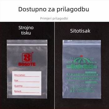 PE vrećice za pakiranje – prozirne ZIP vrećice za poklone i nakit, marka Fang Zhuo, dvostruki sloj debljine 8 Silk, dnevna proizvodnja 5 tona