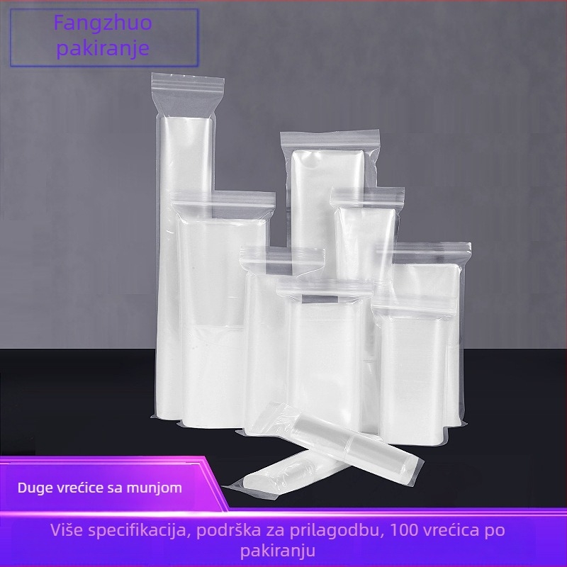 PE vrećice za pakiranje – prozirne ZIP vrećice za poklone i nakit, marka Fang Zhuo, dvostruki sloj debljine 8 Silk, dnevna proizvodnja 5 tona