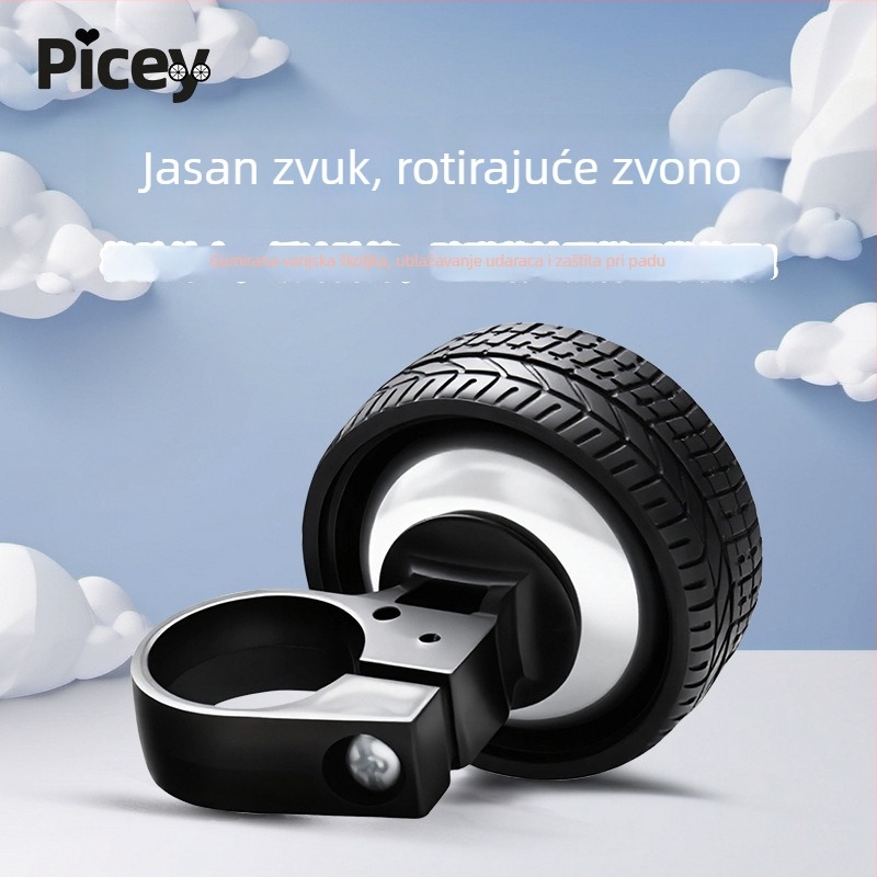 Zvončić za kolica i bicikl, materijal: guma + legirani unutarnji dio; model: Stroller Tire Bell; marka: pther