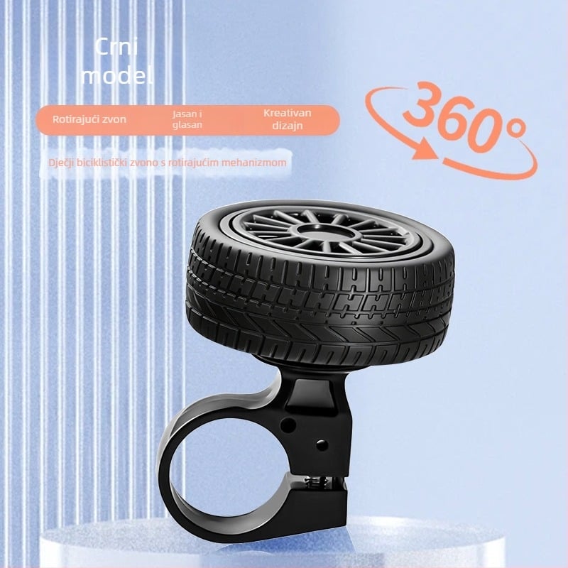 Zvončić za kolica i bicikl, materijal: guma + legirani unutarnji dio; model: Stroller Tire Bell; marka: pther