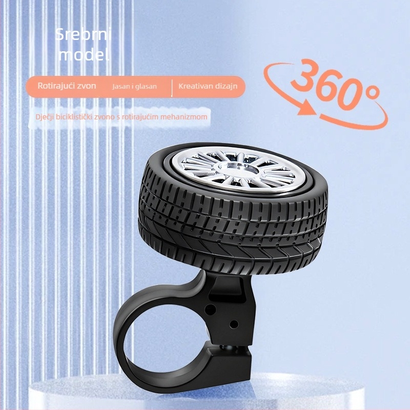 Zvončić za kolica i bicikl, materijal: guma + legirani unutarnji dio; model: Stroller Tire Bell; marka: pther