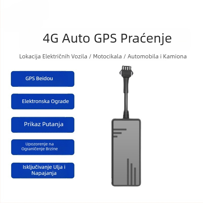 4G automobilni lokator s geozonom, GPS/BeiDou, isključivanje goriva i napajanja, pokretanje jednim klikom, inteligentan