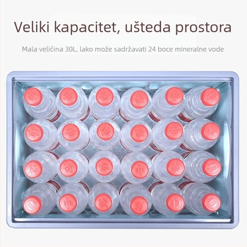 Sklopiva kutija za skladištenje u automobilu, polipropilen, kapacitet 50 L, ispis logotipa, mogućnost prilagodbe