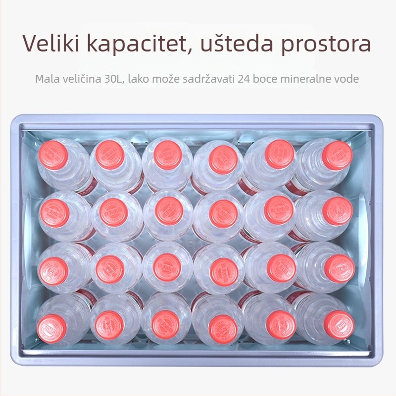 Sklopiva kutija za skladištenje u automobilu, polipropilen, kapacitet 50 L, ispis logotipa, mogućnost prilagodbe