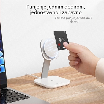Guolink Anti-lost tracker s bežičnim dometom 15 m, baterija 80 mAh, Android NFC, nošenje u novčaniku, ABS+PVC kućište