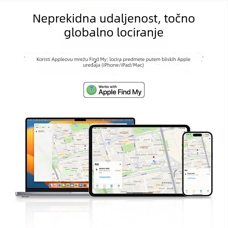 AirTag dodatak za sprječavanje gubitka Br11 za iOS — Momax, Baterija: 1, Bežični domet: 1, Dodatna značajka: 1