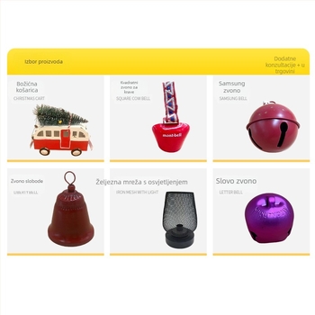 Zimski zvon od legure – moderni minimalistički ručni rad za ukras, prilagodljiv (Materijal: Legura; Stil: Moderni minimalistički; Kategorija: Zvon; Prilagodljivo)