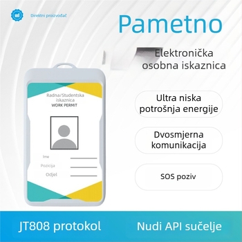 4G pametni elektronički bedž s GPS lokatorom za osoblje kampusa i sanitarne radnike – daljinsko evidentiranje prisutnosti, model M7