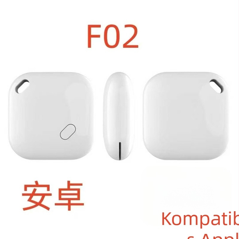 F02 Bluetooth Tracker protiv gubitka za ključe, novčanik i kućne ljubimce • Globalno pozicioniranje • ABS materijal • 7,4 g • CR2032 230 mAh