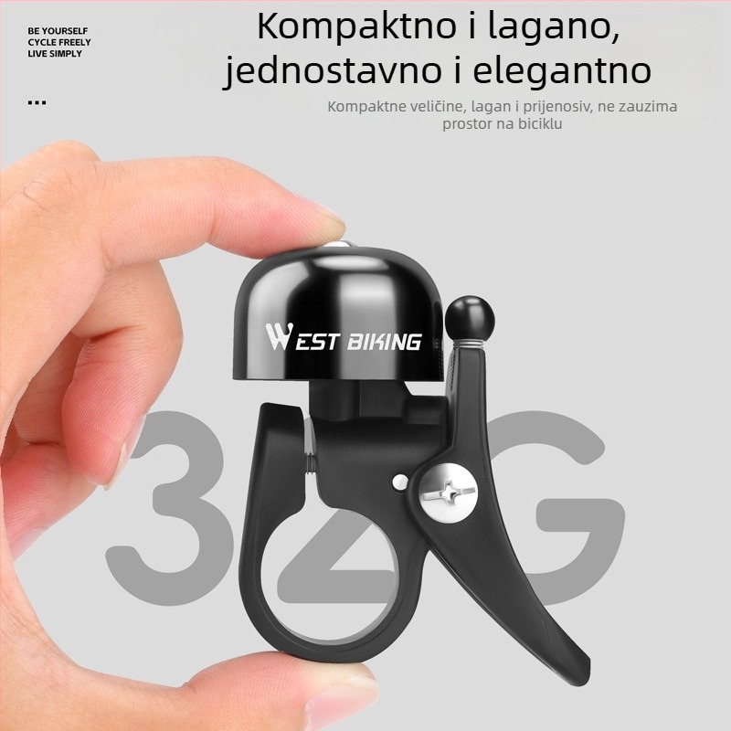 West Rider zvono za bicikl od aluminijske legure, sklopno zvono za gorski bicikl, model Yp0706058