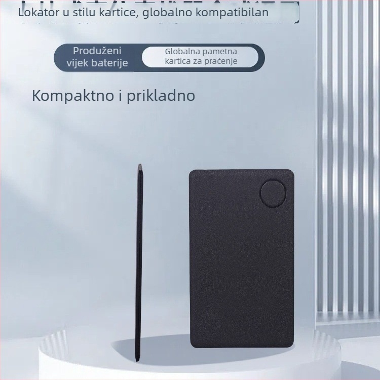 Anti-lost locator za novčanike i torbe s Bluetooth 5.0, ABS kućište, CR2032 baterija, težina 16 g, dijeljenje lokacije i praćenje