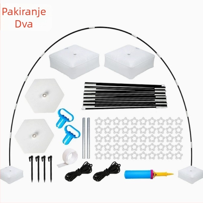 Plastični luk za balone s okruglom bazom za vodnu vreću i dekorativne balone; moguć ispis logotipa
