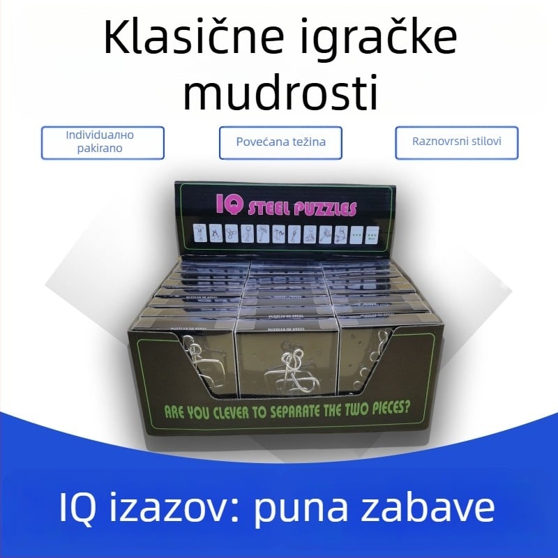 Puzzle Kongming Lu Ban Lock - Metal, DC940, Edukativna igračka