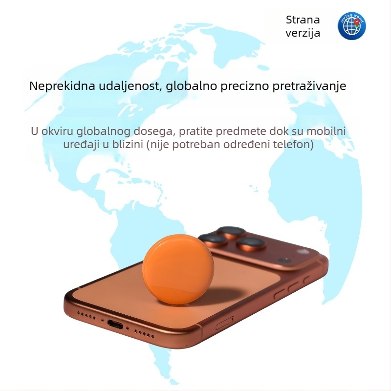 GPS lokator za kućne ljubimce (Model ag10; Baterija 240 mAh; Domet 30 m; Materijal PC; GPS pozicioniranje; Kompatibilno s Android i iOS)