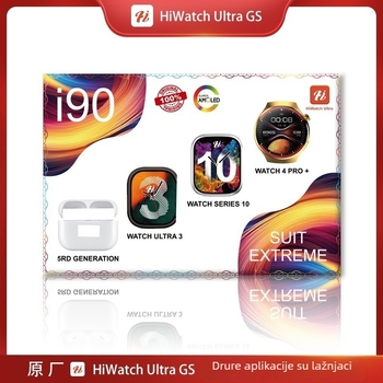 Ažurirani set pametnih satova I70/I80/I90 s Bluetooth slušalicom – 3 sata, 7 narukvica, IPS zaslon, aluminijsko kućište, bežično punjenje