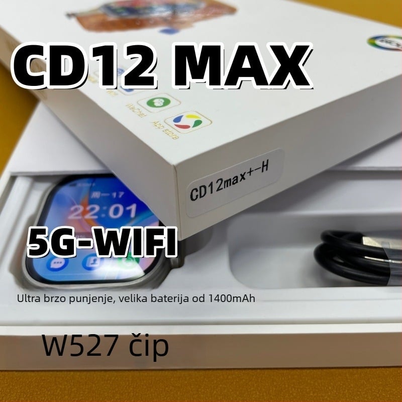 W527 Pametni sat s SIM utorom, otključavanje otiskom prsta, AMOLED zaslon, magnetsko punjenje, nije vodootporan