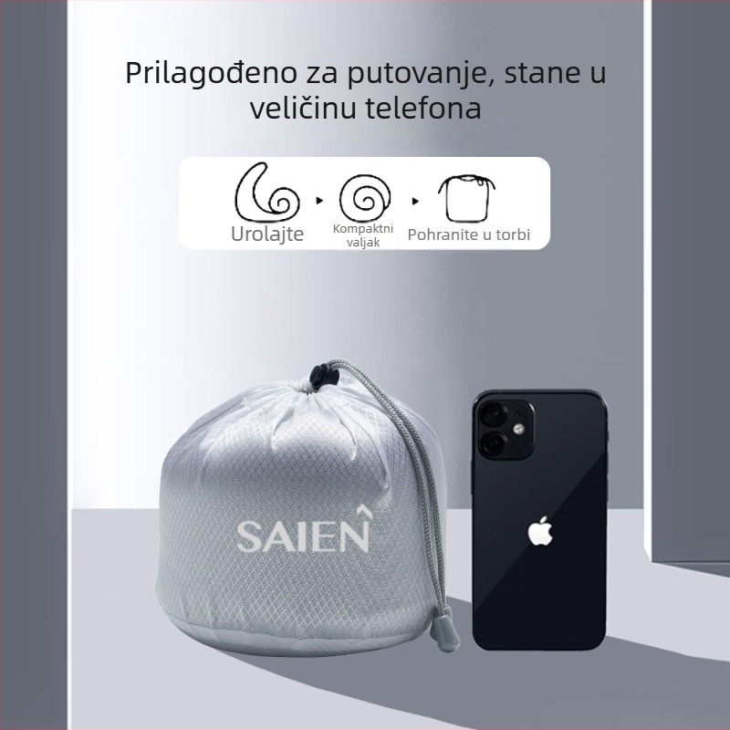 U-oblika memory-foam putni jastuk s Ice Silk navlakom, lagan ispod 0,5 kg, pogodan za univerzalnu upotrebu, odrasli i osobe starije dobi