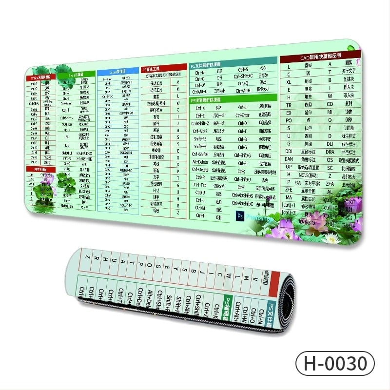Velika podloga za miš za gaming, prirodni kaučuk, protuklizna površina, termotransfer ispis, OEM proizvodnja, prilagođeni logo