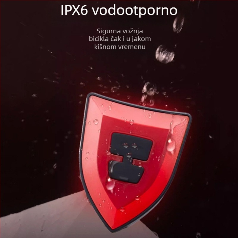 Stražnje svjetlo za kacigu bicikla — USB punjenje, vodootporno, za noćnu vožnju na planinskim i cestovnim biciklima