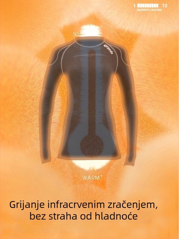 Ženski set za brzo sušenje, najlon-elastan tkanina, toplina, antibakterijska i kontrola mirisa, pogodan za zimu, proljeće i jesen